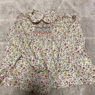 ボンポワン(Bonpoint)のﾎﾞﾝﾎﾟﾜﾝ♡花柄シャツ♡(ブラウス)