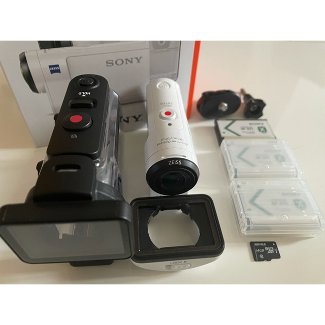 【週末SALE】SONY アクションカム バッテリー SD64Gセットビデオカメラ