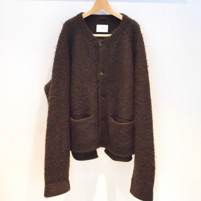 stein kid mohair cardigan brown M メンズのトップス(カーディガン)の商品写真