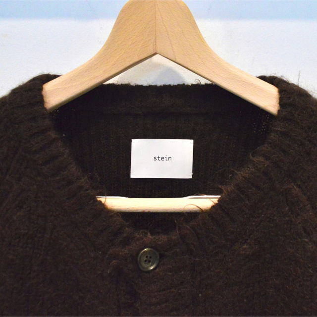 stein kid mohair cardigan brown M メンズのトップス(カーディガン)の商品写真