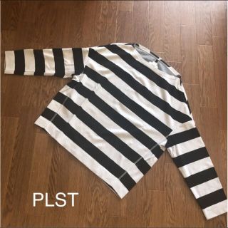 プラステ(PLST)のPLST  ボーダーカットソー(カットソー(長袖/七分))