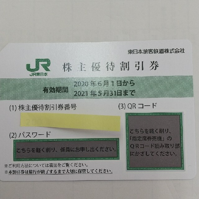 JR東日本橋株主優待 チケットの優待券/割引券(その他)の商品写真