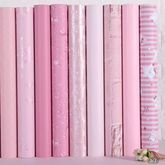 海外 ピンク 可愛い シール式壁紙 おしゃれ 新品の通販 By ひい S Shop ラクマ