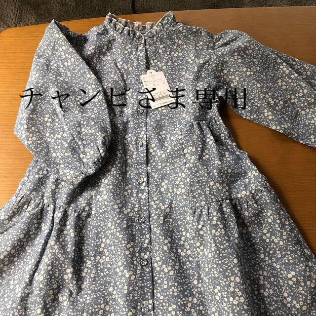 petit main(プティマイン)のapres les cours 花柄ワンピース　120 新品 キッズ/ベビー/マタニティのキッズ服女の子用(90cm~)(ワンピース)の商品写真