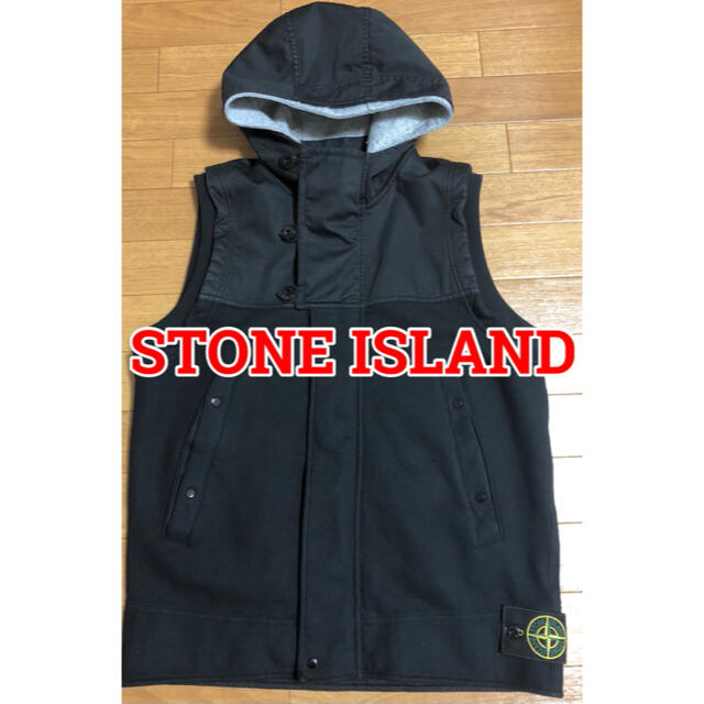 STONE ISLAND ストーンアイランド フーディベスト ジレ 【保証書付