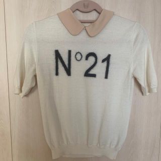 ヌメロヴェントゥーノ(N°21)のN21 半袖襟付きニット(カットソー(半袖/袖なし))