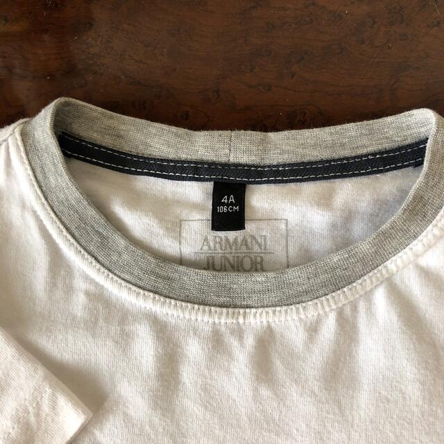 ARMANI JUNIOR(アルマーニ ジュニア)のアルマーニジュニア　Tシャツ100センチ  キッズ/ベビー/マタニティのキッズ服男の子用(90cm~)(Tシャツ/カットソー)の商品写真