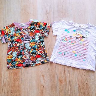 アンパンマン(アンパンマン)のくま様専用★オマケ付き★アンパンマン 総柄Tシャツ 90センチ(Tシャツ/カットソー)