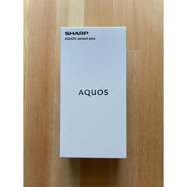 AQUOS(アクオス)のSHARP AQUOS sense4 plus ブラック　新品 スマホ/家電/カメラのスマートフォン/携帯電話(スマートフォン本体)の商品写真