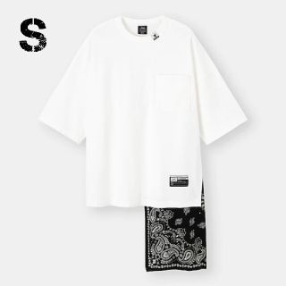 ジーユー(GU)のGU ミハラヤスヒロ フハクコンビネーションT(5分袖)MY(Tシャツ/カットソー(半袖/袖なし))