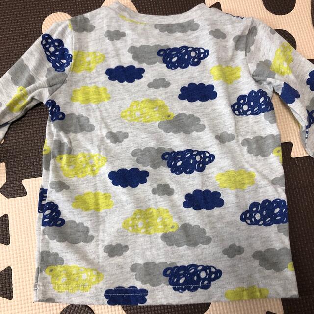 西松屋(ニシマツヤ)のロンT100センチ3枚セット キッズ/ベビー/マタニティのキッズ服男の子用(90cm~)(Tシャツ/カットソー)の商品写真