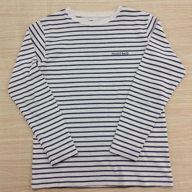 mont bell(モンベル)のモンベル　ボーダー長袖Tシャツ　130　★02YE04151471 キッズ/ベビー/マタニティのキッズ服男の子用(90cm~)(Tシャツ/カットソー)の商品写真