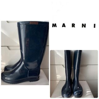 マルニ(Marni)のマルニ　ネイビーラバー　レインブーツ(レインブーツ/長靴)