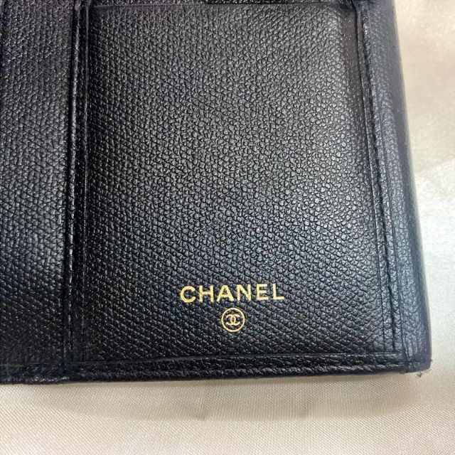 CHANEL(シャネル)の美品 シャネル 長財布 ココWホック 黒 ブラック 10009 レディースのファッション小物(財布)の商品写真