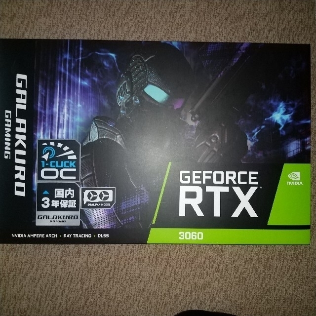 流行 新品 玄人志向 GALAKURO GG-RTX3060-E12GB/OC/DF PCパーツ