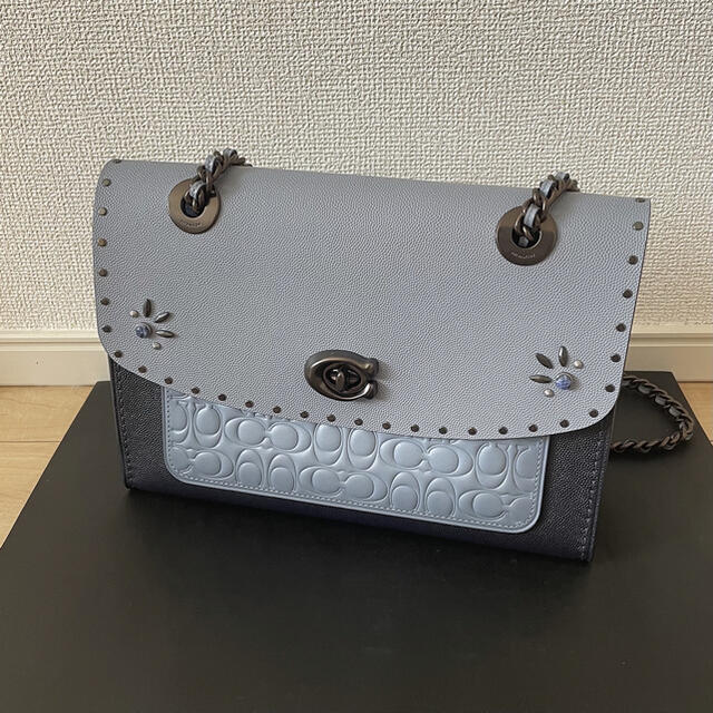 COACH 新品未使用 パーカー シグネチャー レザー ウィズ リベット