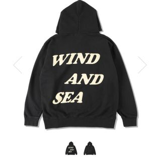 シー(SEA)のH様専用　wind and sea ウィンダンシー　M ブラック(パーカー)