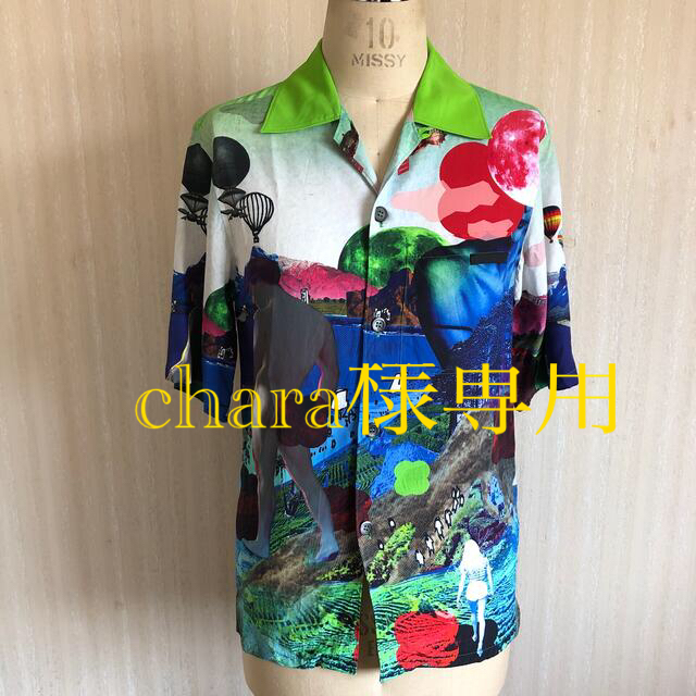 PRADA プラダ 2019SS アートプリント開襟ブラウス メンズXSサイズ - シャツ