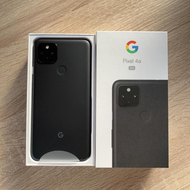 Google(グーグル)のSIMフリー pixel 4a 5g 128GB ブラック スマホ/家電/カメラのスマートフォン/携帯電話(スマートフォン本体)の商品写真