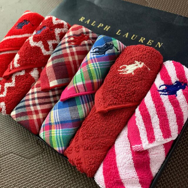 Ralph Lauren(ラルフローレン)の入学祝い  大人気 春からの新生活必需品 ラルフローレン ガーゼタオルハンカチ レディースのファッション小物(ハンカチ)の商品写真