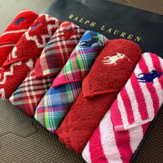 ラルフローレン(Ralph Lauren)の入学祝い  大人気 春からの新生活必需品 ラルフローレン ガーゼタオルハンカチ(ハンカチ)