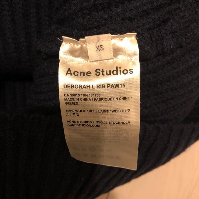 ACNE(アクネ)の♡tk様♡用　acne studios アクネステュディオスネイビー　XS レディースのトップス(ニット/セーター)の商品写真