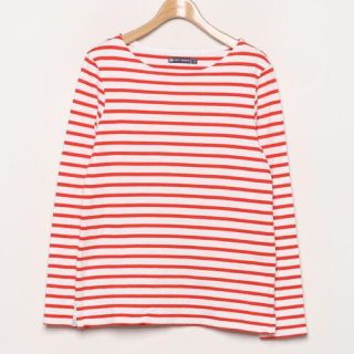 プチバトー(PETIT BATEAU)のプチバトー　ボーダートップス　S(カットソー(長袖/七分))