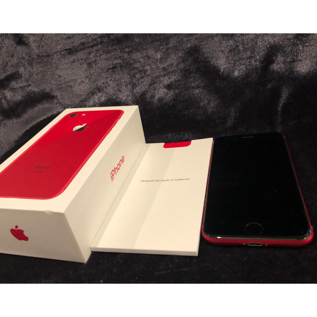 iPhone(アイフォーン)の新品同様　付属品未使用新品　iPhone8 プロダクトレッド　64gb スマホ/家電/カメラのスマートフォン/携帯電話(スマートフォン本体)の商品写真