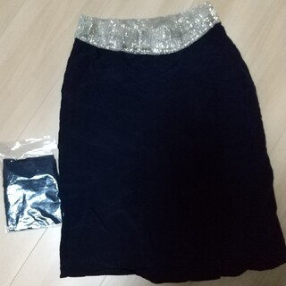 ユナイテッドアローズ(UNITED ARROWS)のユナイテッドアローズ スカート 新品 インナー ネイビー ワンピース(ひざ丈スカート)