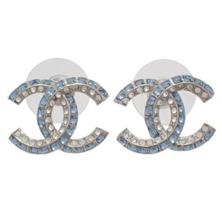 ピアス(両耳用)CHANEL　シャネル　ピアス　ブルー