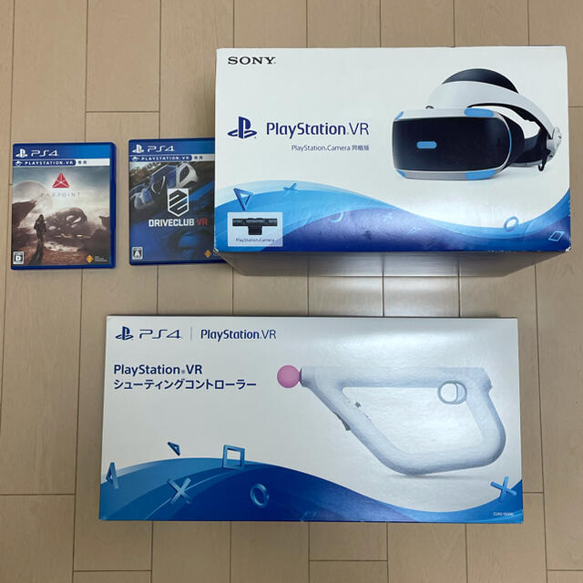 エンタメ/ホビーPlayStation VR PS Camera ソフト２本　コントローラー