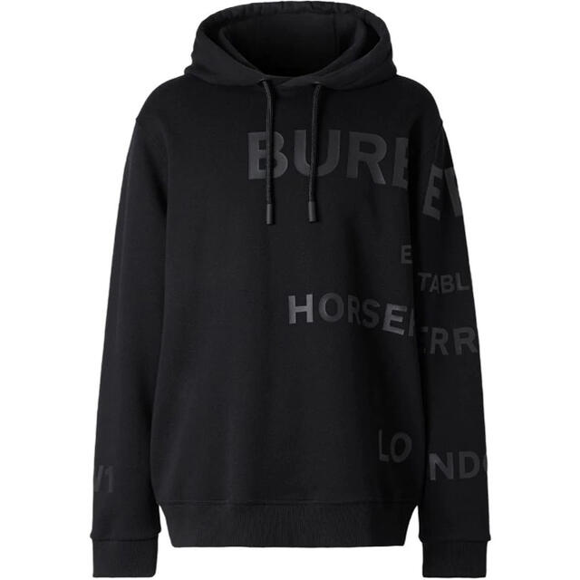 希少！！】 BURBERRY - Burberry ブラック ホースフェリー パーカー
