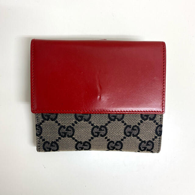 Gucci(グッチ)のGUCCI グッチ GGキャンバス 二つ折り財布 レディースのファッション小物(財布)の商品写真