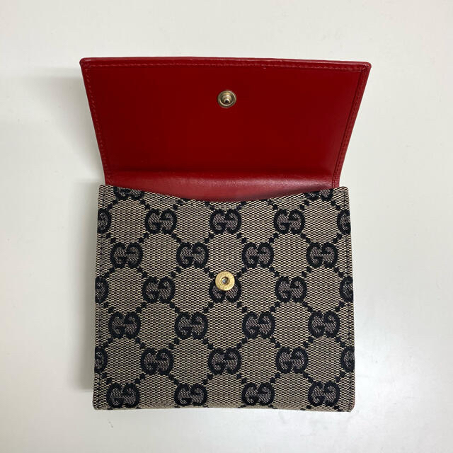 Gucci(グッチ)のGUCCI グッチ GGキャンバス 二つ折り財布 レディースのファッション小物(財布)の商品写真