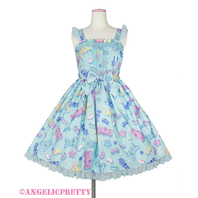 Angelic Pretty☆Jelly Candy Toys JSKSetひざ丈ワンピース