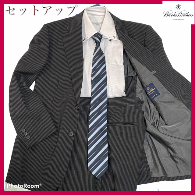 Brooks Brothers(ブルックスブラザース)のBROOK BROTHERS スーツセットアップ　37SHT 31W 春夏　 メンズのスーツ(セットアップ)の商品写真