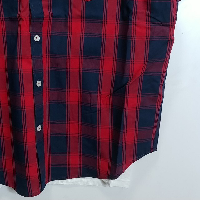 新品 8L 7XL シャツ Tシャツ 2点 まとめ売り 刺繍 半袖 赤 メンズのトップス(シャツ)の商品写真