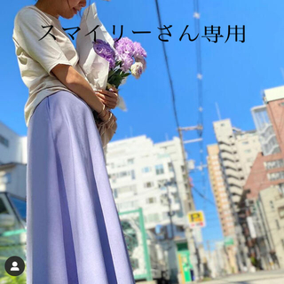 cen.サマースカート紫(ロングスカート)