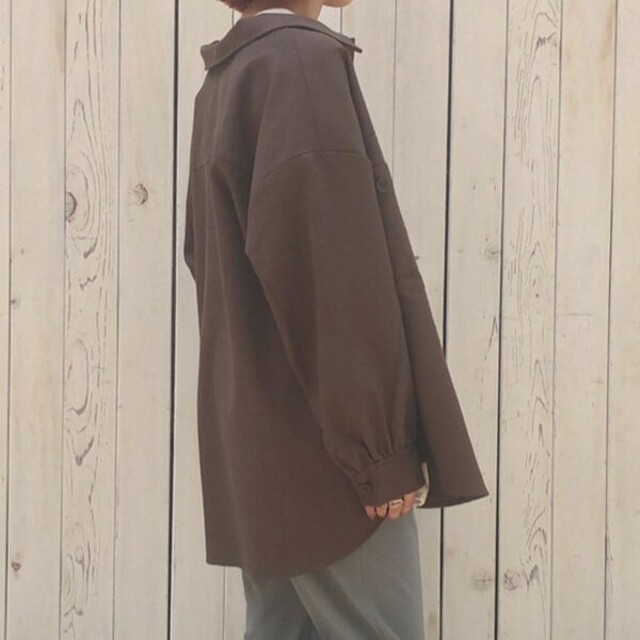 SM2(サマンサモスモス)のサマンサモスモスブルー CPOシャツジャケット レディースのジャケット/アウター(ミリタリージャケット)の商品写真