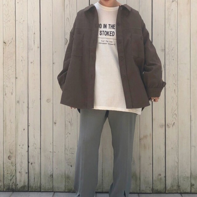 SM2(サマンサモスモス)のサマンサモスモスブルー CPOシャツジャケット レディースのジャケット/アウター(ミリタリージャケット)の商品写真