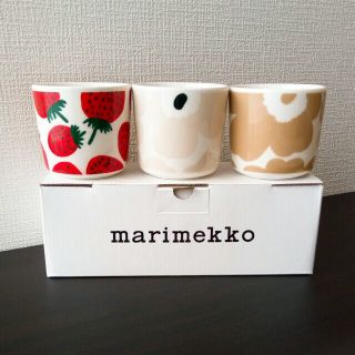 マリメッコ(marimekko)のmarimekko　マリメッコ　ラテマグ　マグカップ　マンシッカ(グラス/カップ)