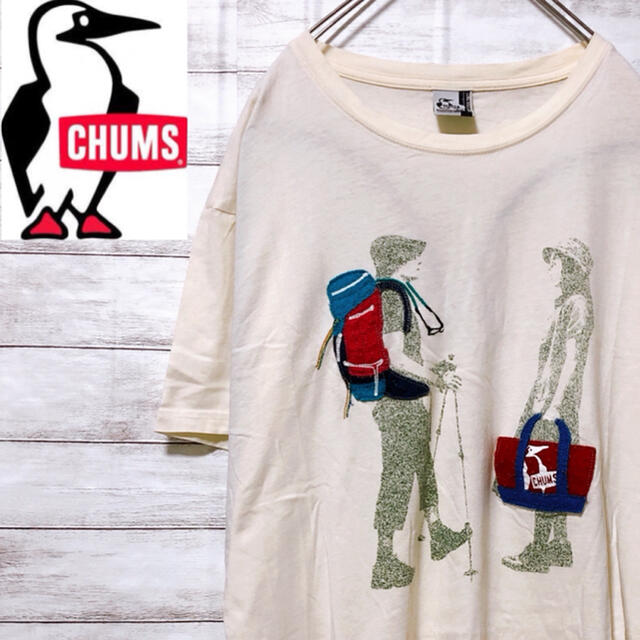 CHUMS(チャムス)のCHUMS チャムス Tシャツ 半袖 デザインTシャツ 刺繍 ワッペン メンズのトップス(Tシャツ/カットソー(半袖/袖なし))の商品写真