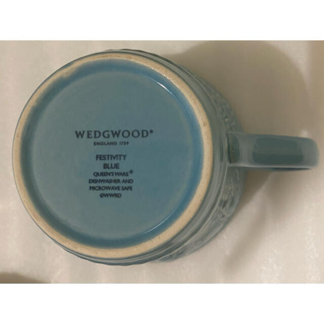 WEDGWOOD(ウェッジウッド)のウェッジウッド　フェスティビティマグ　300cc（ブルー&アイボリー）ペア インテリア/住まい/日用品のキッチン/食器(食器)の商品写真