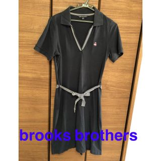 ブルックスブラザース(Brooks Brothers)のbrooks brothersワンピース　紺色(ひざ丈ワンピース)