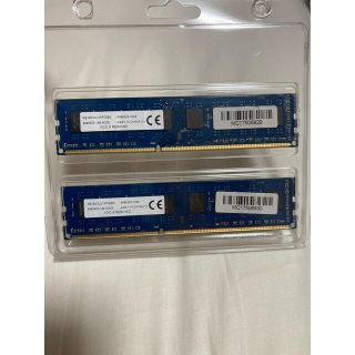 Kingston メモリ　DDR3 8G 2枚組(PCパーツ)