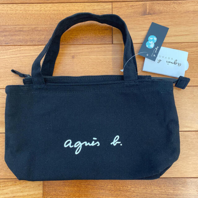agnes b.(アニエスベー)のアニエスベートートバッグ ブラック Sサイズ ミニトートバッグ 新品未使用 レディースのバッグ(トートバッグ)の商品写真