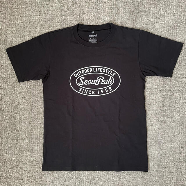 Snow Peak(スノーピーク)の【希少】snowpeak 60th Logo Tshirt black L メンズのトップス(Tシャツ/カットソー(半袖/袖なし))の商品写真