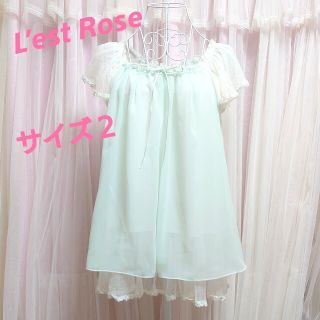 レストローズ(L'EST ROSE)のL'EST ROSE ライトグリーン ゆめかわ ブラウス(シャツ/ブラウス(半袖/袖なし))