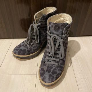 ステラマッカートニー(Stella McCartney)の定価約９万円 ハイカットスニーカー グレー 37 ショートブーツ (スニーカー)