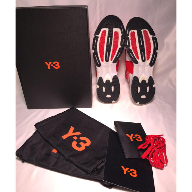 Y-3(ワイスリー)のY-3 ADIZERO RUNNER RED/WHITE 26.0cm メンズの靴/シューズ(スニーカー)の商品写真